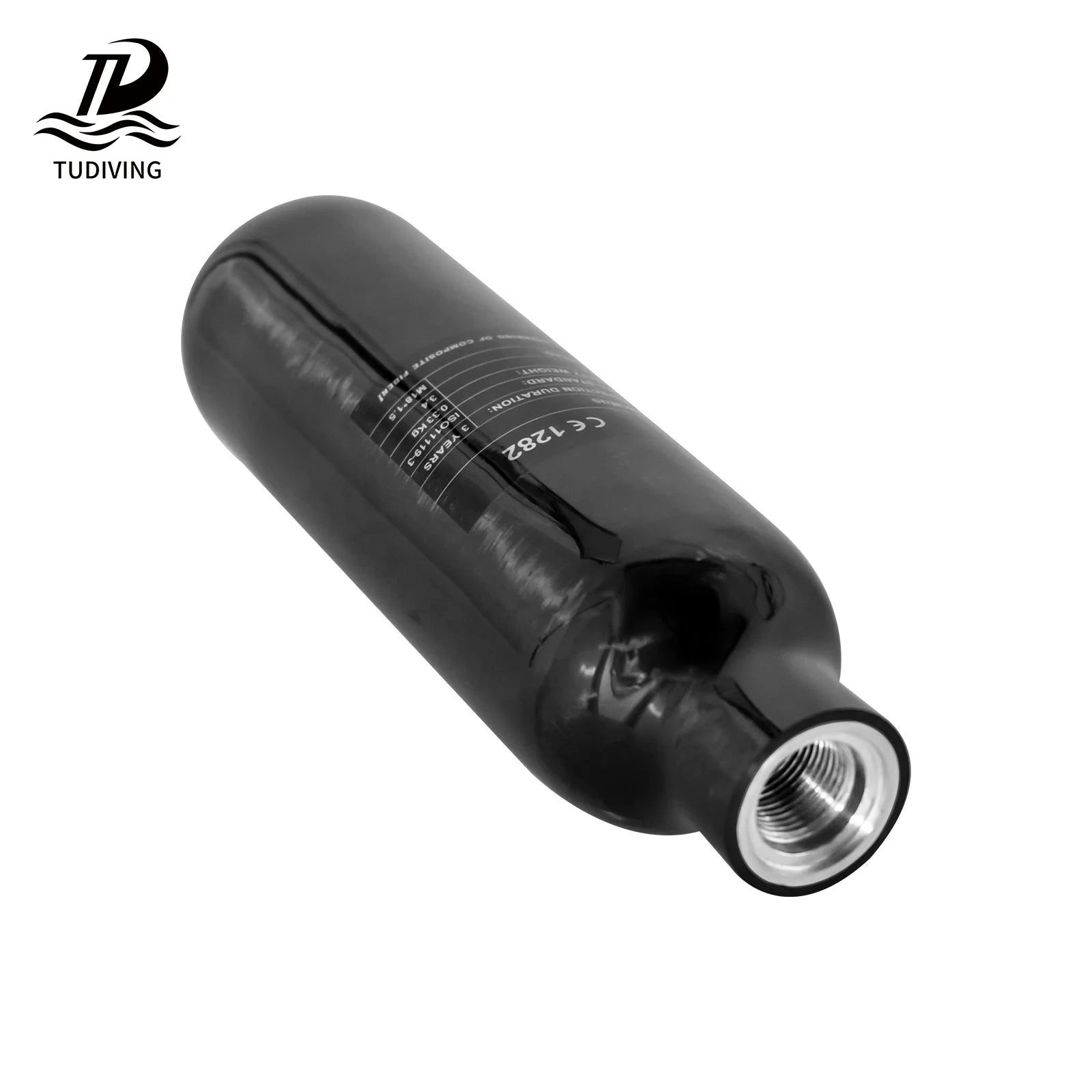 TUDIVING Strict Procedures High Hardness 4500Psi 300Bar 0.22L Outdoor Sports Refilled Breathing Compressor Carbon Fiber Air Tank