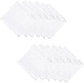 Exquisite 100% Linen Napkins White Elegance Perfect for Wedding Receptions Upscale Events Table Decoration
