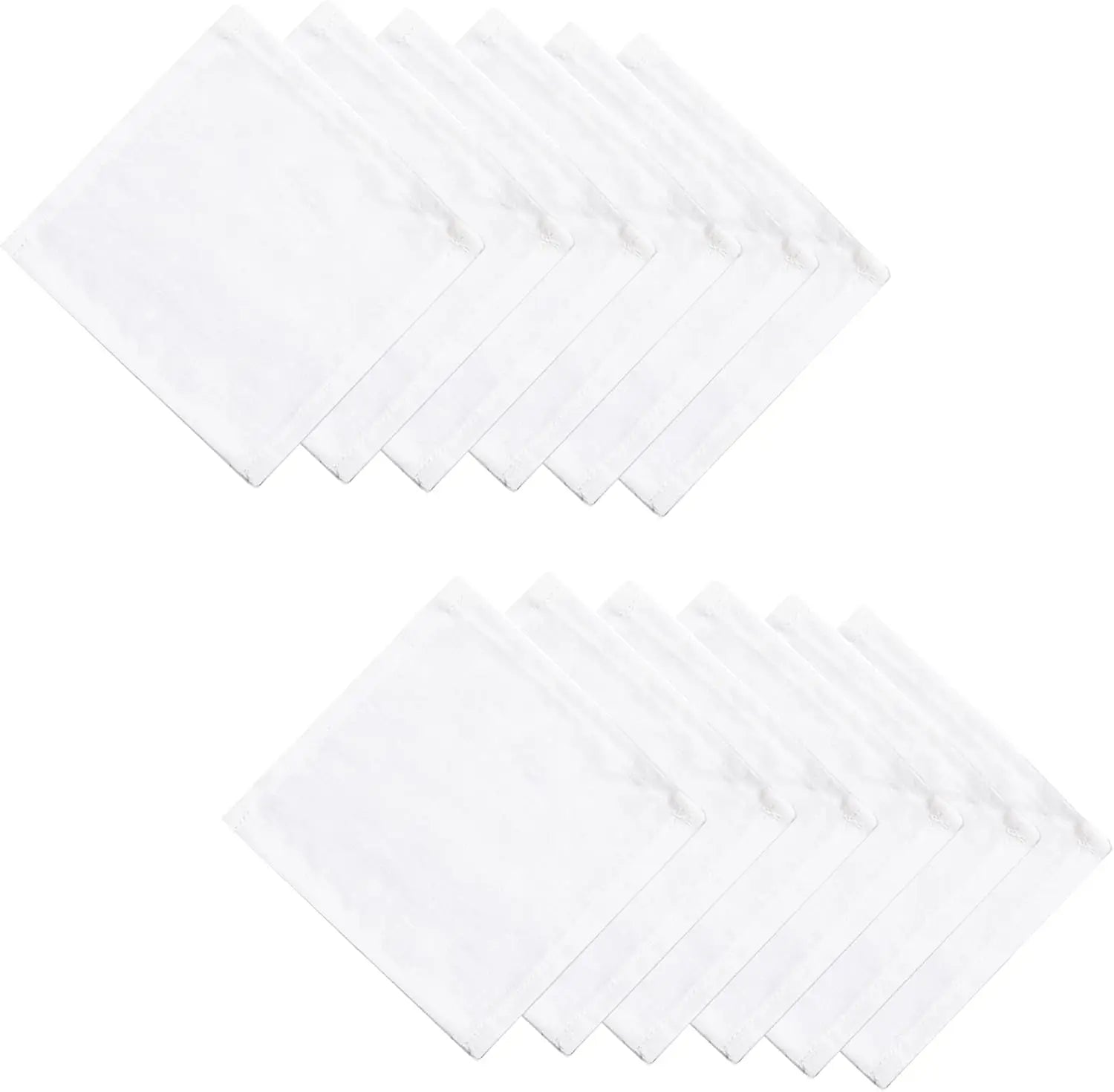 Exquisite 100% Linen Napkins White Elegance Perfect for Wedding Receptions Upscale Events Table Decoration