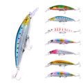 10.5cm-25.4g Wholesale Deep Sinking Trolling Plastic Fishing Lure Hard Minnow Lure 3d Printed Fishing Lures