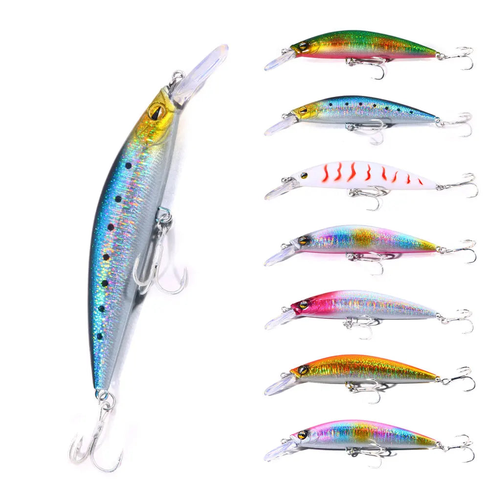 10.5cm-25.4g Wholesale Deep Sinking Trolling Plastic Fishing Lure Hard Minnow Lure 3d Printed Fishing Lures