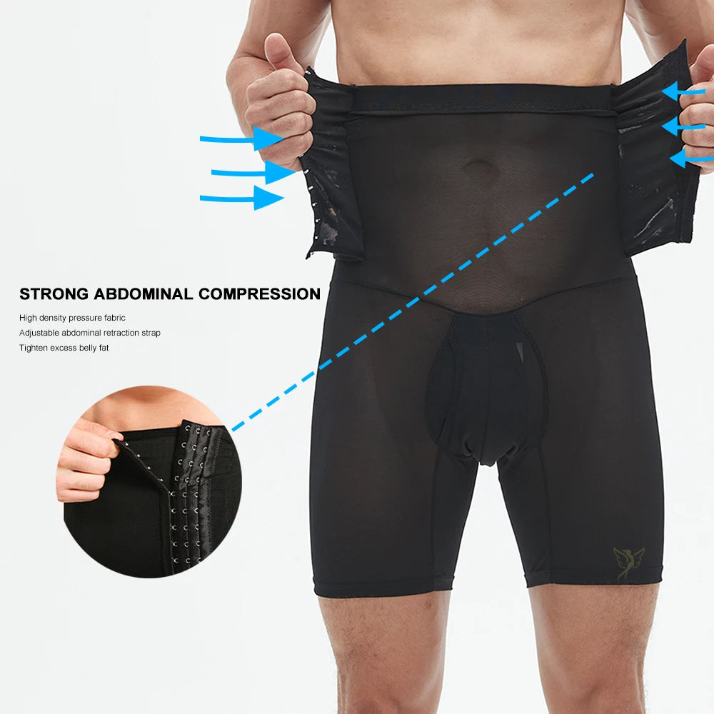 Hygieia Custom Men's Shapewear Tummy Control Shorts High Waist Underwear Slimming Body Shaper Compression Boxer Brief