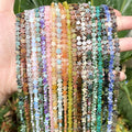 AsVrai U 6x2mm Natural Stone Five-Pointed Star Opal Malachite Amazonite Loose Beads for Jewelry Making DIY Bracelet Accessories