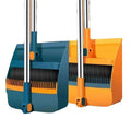 2 in 1 Office Home Floor Cleaning Tools Long Handle 180 Degree Rotatable Broom Dustpan Combo Set Stand up Broom and Dustpan Set