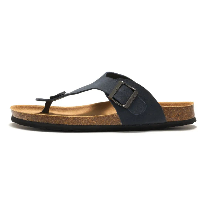 Men's Simple Beach Flip-flops Solid Colour Fashion Men's Casual Shoes Indoor Outdoor Convenient Men's Flat Bottom Slippers
