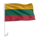 Custom Ireland Lithuania France Kyrgyzstan Ghana Indonesia Football Team Car Flag Event Flag Double Side