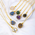 Wholesale Natural Crystal Healing Raw Gemstone Carving Bamboo Net Pendant for Gifts