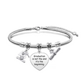 Ywganggu Luxury Unisex Stainless Steel Snake Bone Engraved Bracelet Custom High School & University Graduation Gift