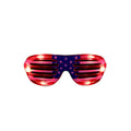 Light up Red White and Blue 4th July Accessories for Kids Men Women LED Flashing American Flag July 4th Decorations