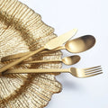 Wholesale 4pcs Retro Restaurant Hotel Stainless Steel Flatware Gold Cutlery Set