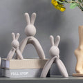 2024 New Funny Living Room Table Nordic Simple Rabbit Ceramic Home Decorations