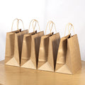 Custom Eco-Friendly Classic Luxury Kraft Paper Bags Durable Handles Handmade Design Printed Logos Premium Shopping Custom