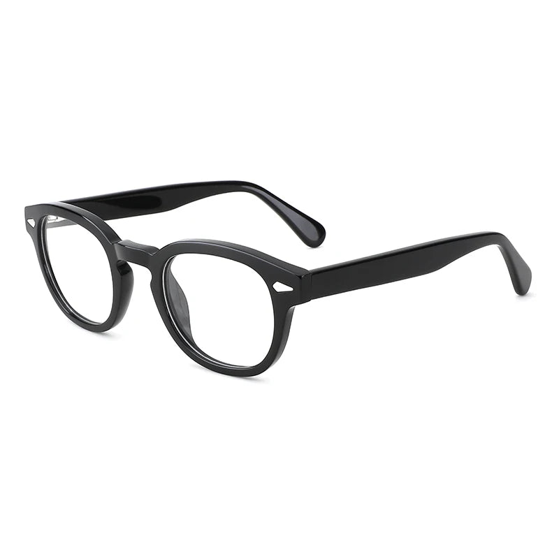 New Designer Anti Blue Light Blocking Glasses Square Acetate Frames Glasses Optical with Metal Temple