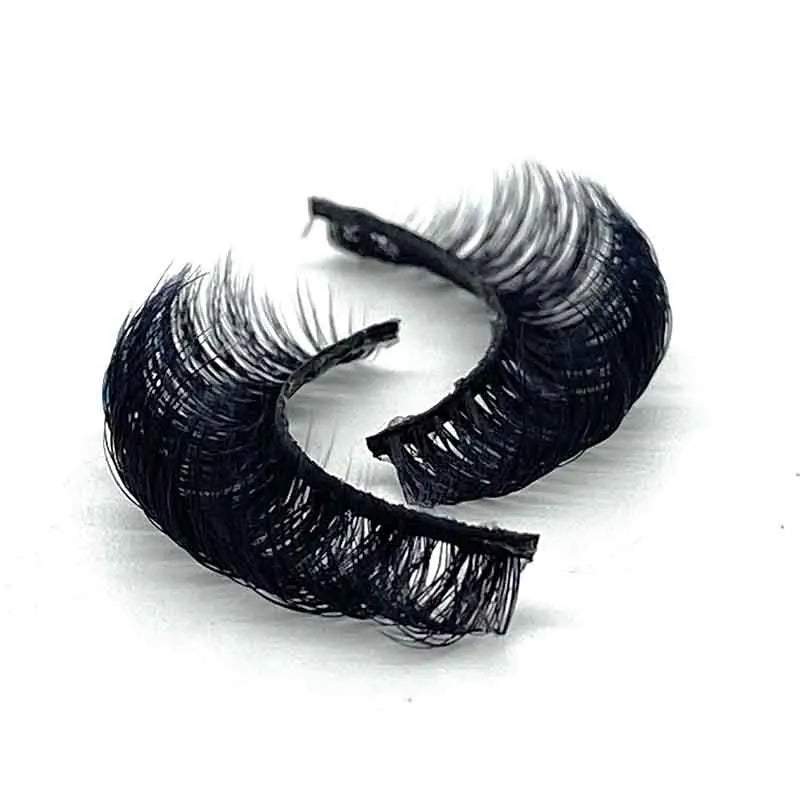 Hot Selling Russian Strip Eyelashes D D Curl Full Strip Eyelashes Handmade Natural 3D Faux Mink Eyelashes