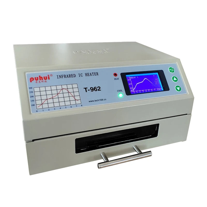 PUHUI T-962 T962 PCB Welding Machine Economy Temp Wave Infrared Heater Reflow Soldering Oven Smt Reflow Oven MegaBDM