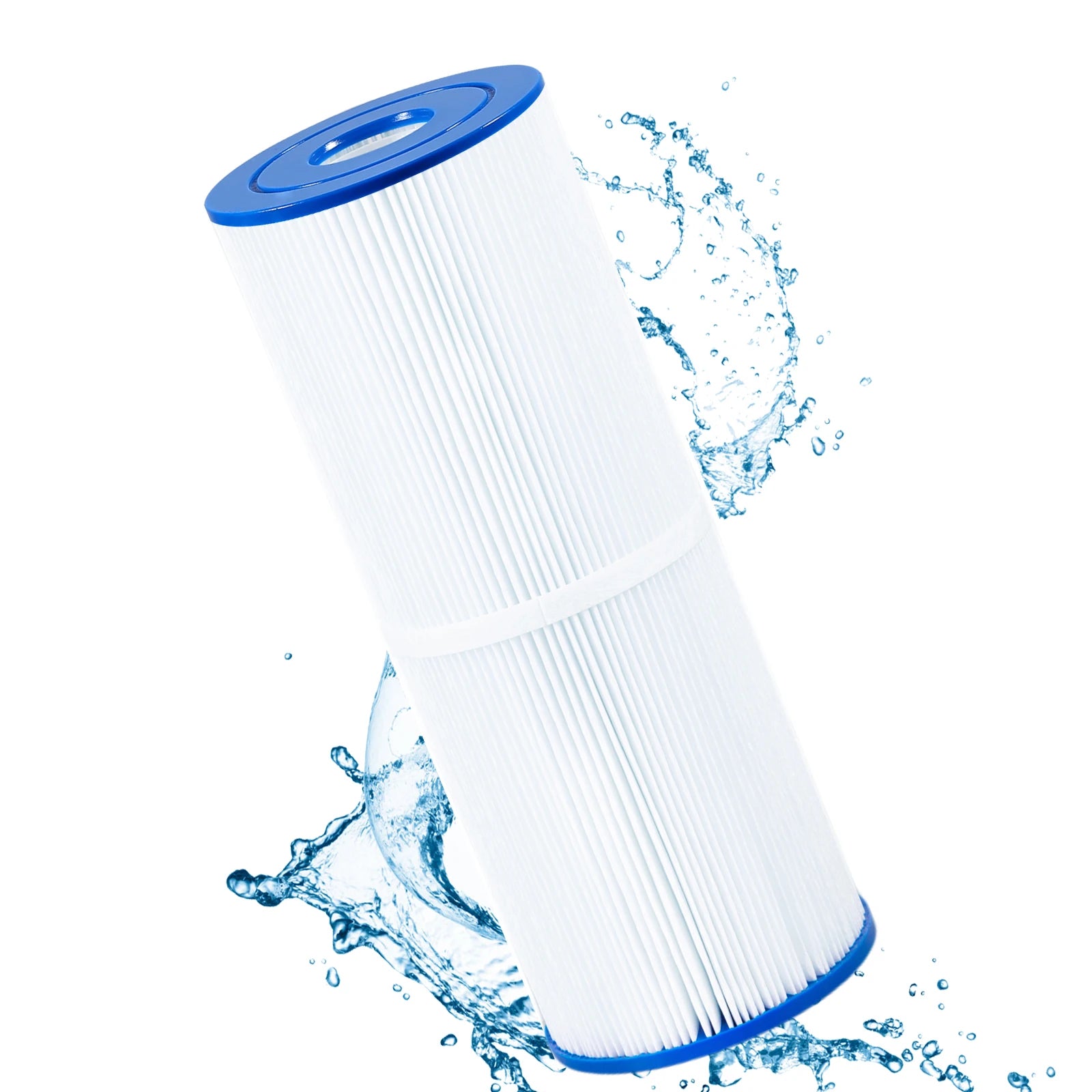 HeeYoo Ersatz-Spa-Filterpatronen Swimming Pool Filter 50-200 Sq Ft PET+PP Material Blue+White NSF Certified Compatible C-4950