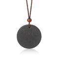 Trendy Women Men Quantum Black Pendant Necklaces Scalar Energy Neg Ions Protection Volcanic Stone Necklace