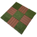 Easy Installation Grass Turf Tiles Garden Landscaping Outdoor Carpet Synthetic Grass