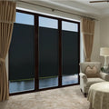 Black Static Window Film Opaque Removable Frosted Glass Tint Non-Adhesive Static Cling Window Film for Home