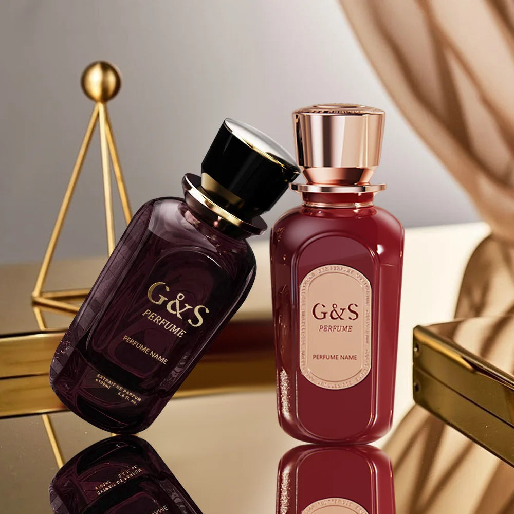 OEM Luxury Fragrance Transparent Glass Bottles Irregular Empty Spray Arabic Perfume Bottle Pump Spreayer for Wholesale
