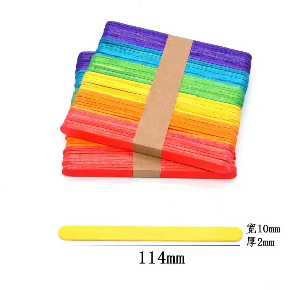 6 Inch Jumbo Craft Color Sticks in Bright Colors