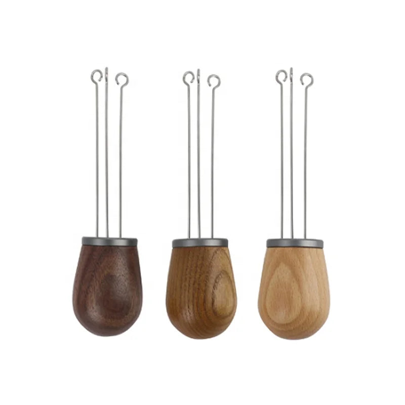 Coffee Maker Accessories Barista Tool Wood Handle Espresso Coffee Stirrer Espresso Distribution Tool Needle Distributor