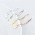 WHOLE SALE BULK PRICE .100% Real 925 Sterling Silver 5 CM Extension Chain Jewelry Findings Connector Components for DIY