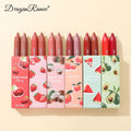 Dragon Ranee  2pcs Nude Matte Lipstick Pen Lipstick Pen Suit Lip Glaze Durable Waterproof No Blooming