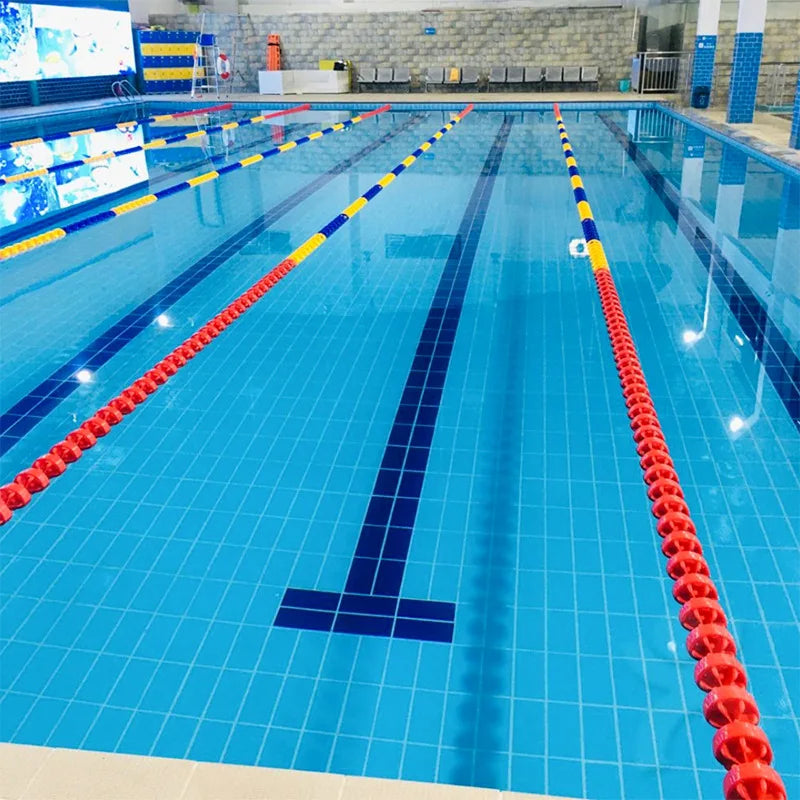 Professional Ceramic Glazed Sky Blue & Cobalt 240x115mm Swimming Pool Finger Grip Pool Tile for Pool Edge Safety Use