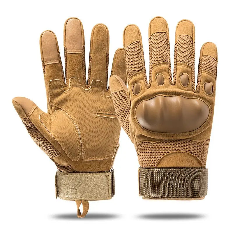 Outdoor Riding Breathable Touch Screen Full Finger Fitness Tactical Gloves