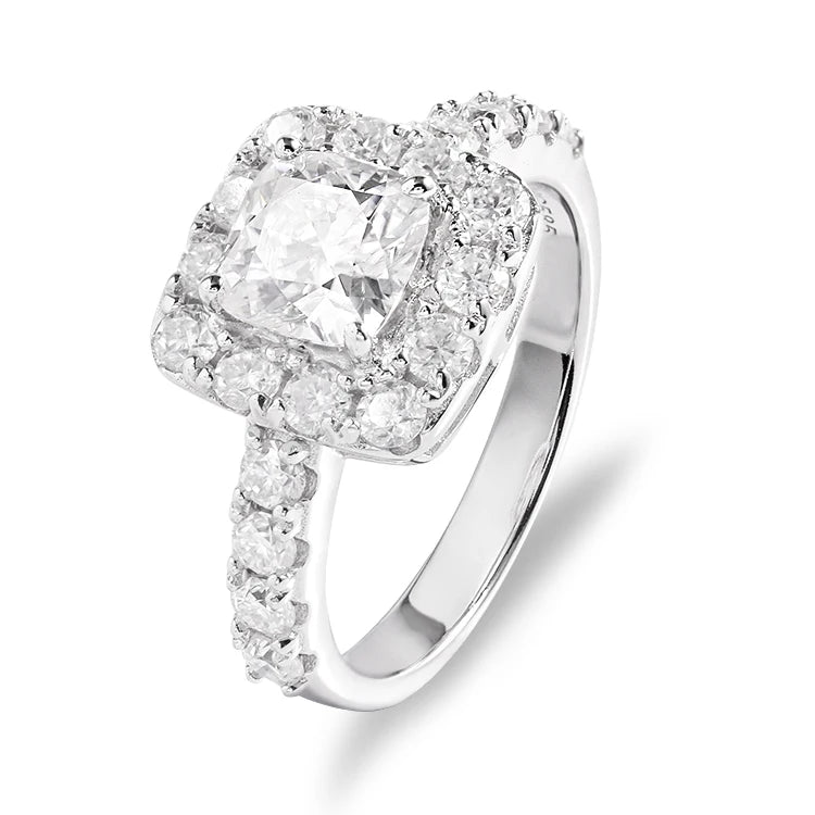 Fashion Design Women 925 Sterling Silver Ring Gemstone Rings Moissanite Ring 18k Gold Plated Jewelry Sets Wedding