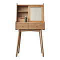 Nordic Log Dressing Table Japanese Solid Wood Dressing Table Oak Bedroom Storage Cabinet One Small Apartment