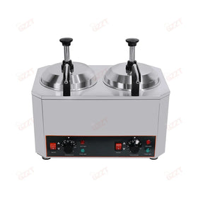 Hot Fudge Warmer Dispenser Pump Electric Commercial Nacho Cheese Warmer Chocolate Jam Warmer Hand Pressing Dispensing Machine