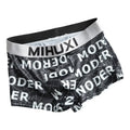AILIHENG- 88314  HOT SALES MEN'S BOXER UNDERWEAR LETTER ICE SILK UNDERPANTS FASHION BREATHABLE BRIEFS