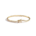 American Style Tennis Bracelet Featuring Round 3mm Cubic Zirconia Stones 2-prong Basket Settings Trendy Band Bracelet Girl