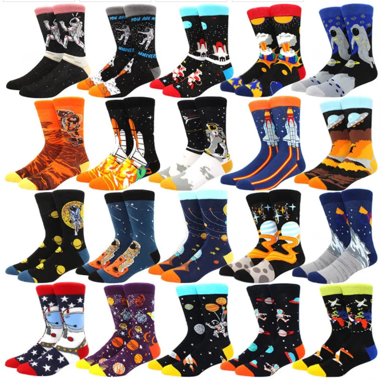 Whale Calcetines Anime Movie Character Cartoon Socks Novelty Creative Hip Hop Unisex Skateboard Carton Fashion Funny Socks Men