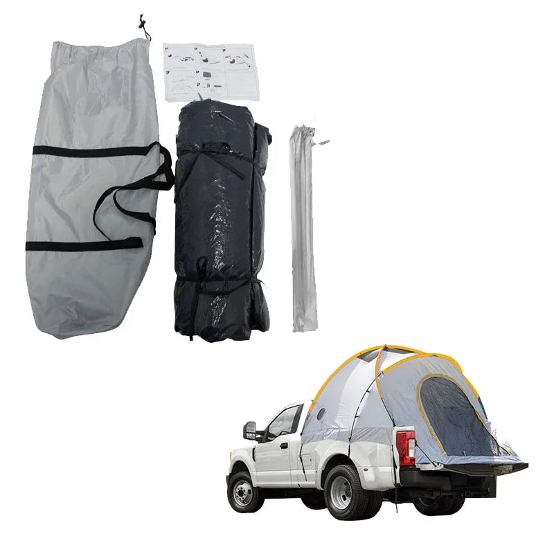 Portable Full-Size 2-Person Truck Bed Tent with Rainfly & Carry Bag Includes Extra Tent Cover