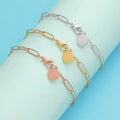 Stainless Steel Jewelry Wholesale Gold Plated Chain Bracelets Custom logo Bracelets