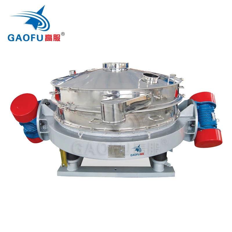 Stainless Steel High Efficiency Single Layer Straight Sieve Double Vibration Source Screen Vibrating Motor for Corn Starch