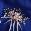Bridal Pink Color Acrylic Flower Wedding Hair Combs Women Pearl Tape Bridal Hair Combs