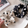 Wholesale Custom Printed logo Girls Hair Accessories Elastic Hair Bands Satin Scrunchies pink New Ponytail Tie for Hair