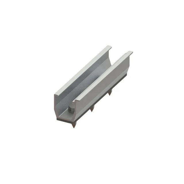 Trapezoidal Roof Mounting Metal Roof Rail PV Panel Short Railless Roof Mounting System Solar Aluminum Solar Bracket Mini Rail
