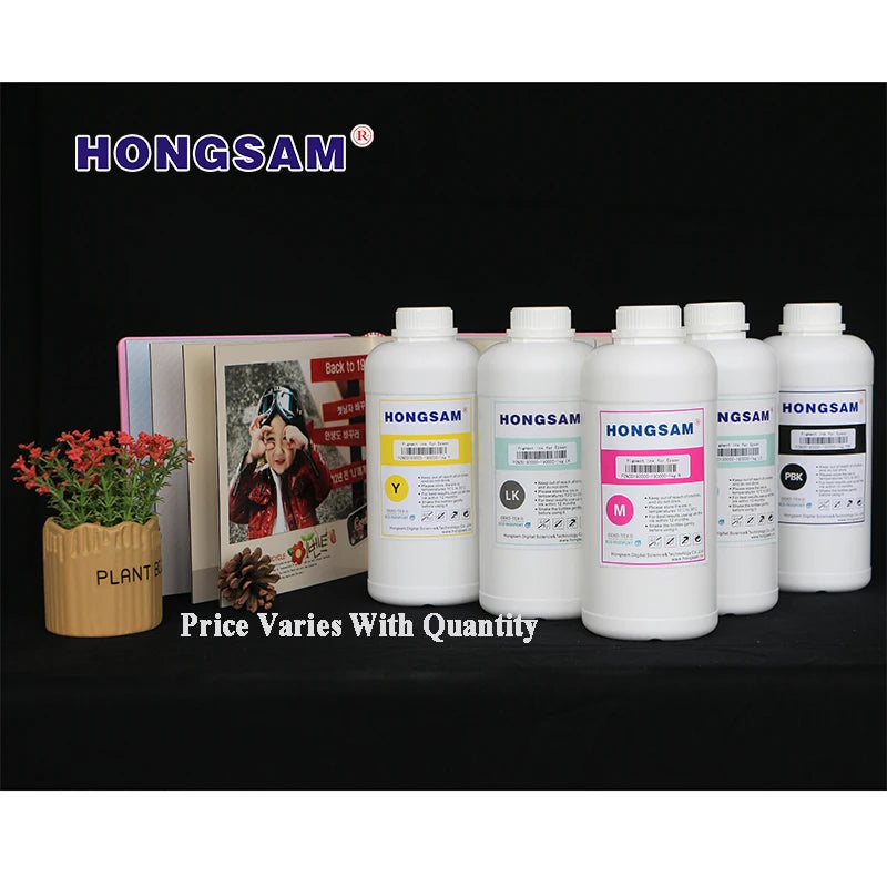 HONGSAM 23 Years Factory Supply  Good Quality Water Based  Pigment Ink  for Epson Printer