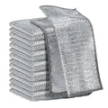 Silver-threaded Cleaning Cloth Multipurpose Plain Wire Rags for Dish Washing Wet & Dry on Sinks Stove & Pots