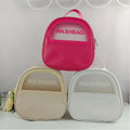 Qetesh Makeup Bag White Big Size Mini With Hanging Hook Quilted Leather Eco With Led Mirror Zip up 5 Days Travel Bags