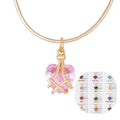 Tarnish Free 12 Months Love Heart Pendant Necklace Real 18k Gold Plated  Stainless Steel Crystal Heart Birthstone Necklace