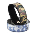 2023 Custom Logo Gym Lifting Belt Cowhide Leather Double Prong Buckle Lever Camo Workout Training for Weightlifting