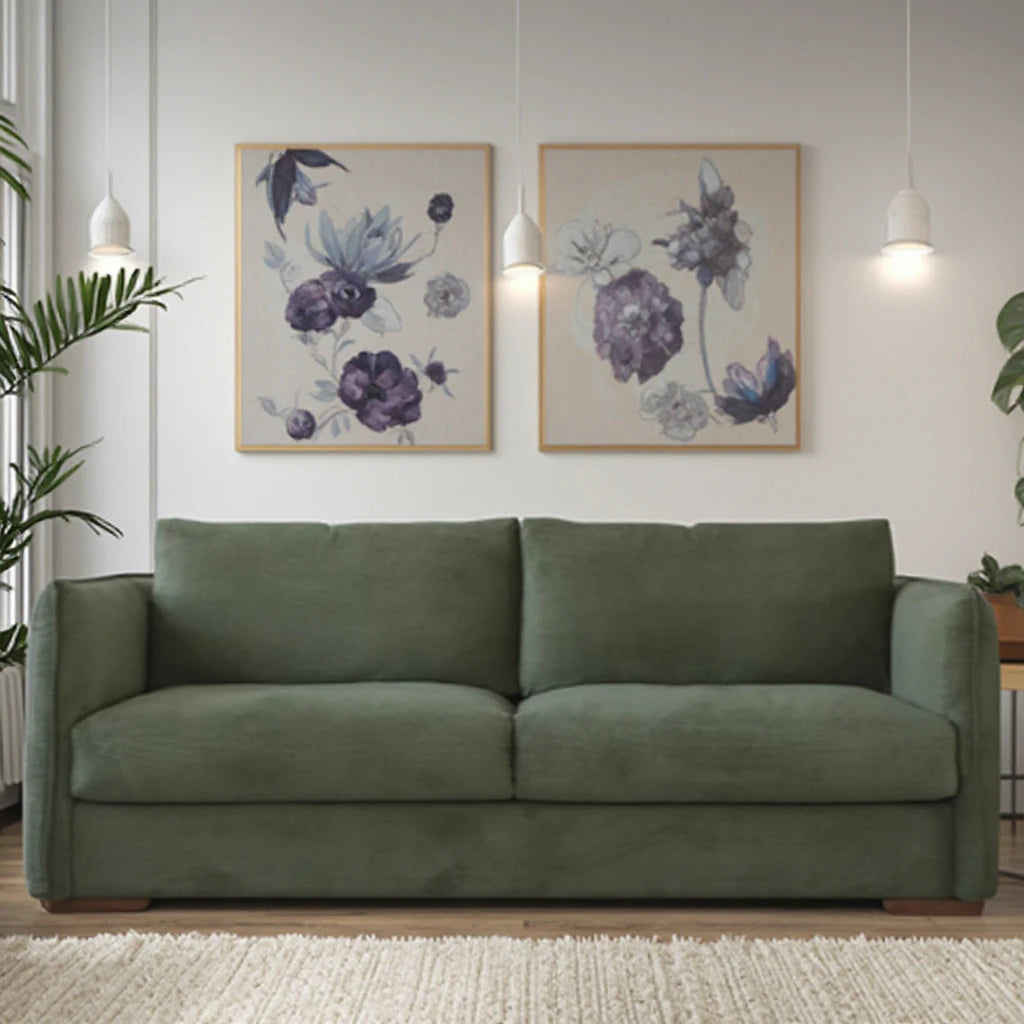 Nordic Modern Minimalist Waterproof Anti-Wrinkle Corduroy Fabric Simple Metal Inflatable Convertible Sofa Beds for Living Room
