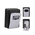 Key Lock Box Outdoor with 4-Digit Combination Lock Waterproof Wall Mounted for Home Garage School Key Box