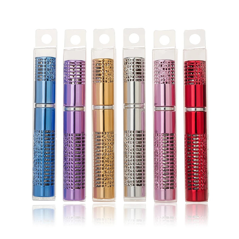 Luxury Portable Mist Glass Spray Pump Atomizer Travel Sized 5ml Perfume Bottle With Metal Lid